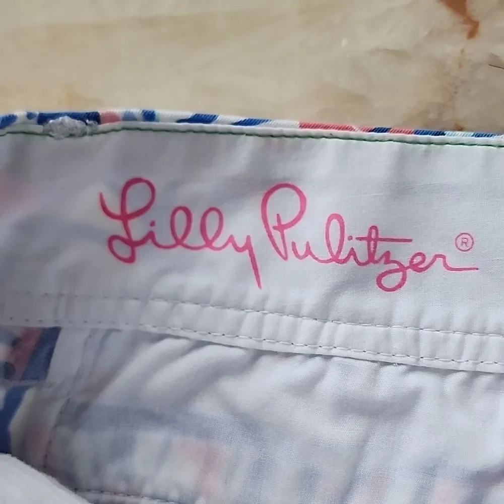 LILLY PULITZER CALLAHAN RedRight Return Sailboat Holy Grail Shorts